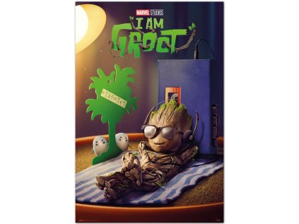 PLAKÁT 61 x 91,5 cm|MARVEL  I AM GROOT|GET YOUR GROOT ON