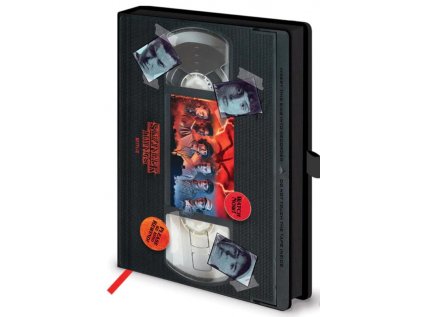 BLOK|ZÁPISNÍK A5|PREMIUM  STRANGER THINGS|SEASON 4 VHS