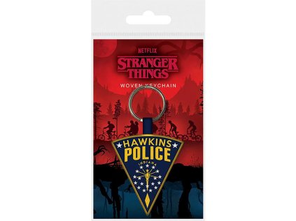 PŘÍVĚSEK NA KLÍČE|TEXTILIE  STRANGER THINGS|HAWKINS POLICE