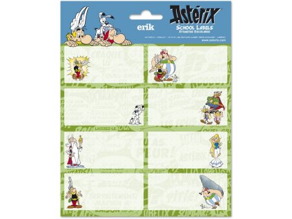 NÁLEPKY SET 2 LISTY|ASTERIX  CARTOON CHARACTERS|16 KUSŮ