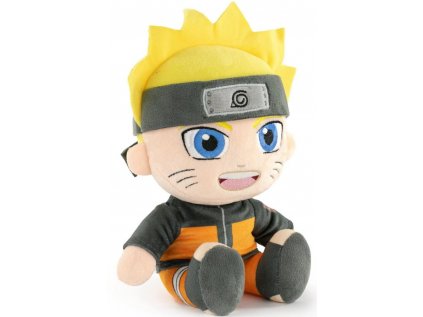 HRAČKA - FIGURKA PLYŠOVÁ|NARUTO  NARUTO UZUMAKI SITTING|VÝŠKA 25 cm