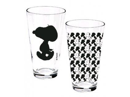 SKLENICE SKLO ČIRÉ|SNOOPY  400 ml|SET 2 KUSŮ|600 g