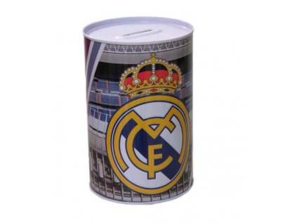 POKLADNIČKA|REAL MADRID FC  15 x 10 cm|PLECHOVÁ|BAREL|ZNAK