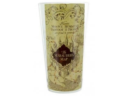 SKLENICE SKLO ČIRÉ|HARRY POTTER  400 ml|MARAUDERS MAP