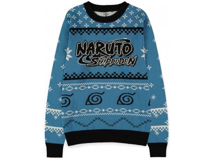 SVETR PÁNSKÝ|NARUTO SHIPPUDEN  CHRISTMAS|MODRÝ