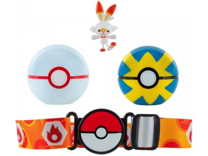 FIGURKA SBĚRATELSKÁ|POKÉMON  SCORBUNNY & POKÉBALL|S OPASKEM