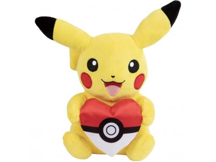 HRAČKA - FIGURKA PLYŠOVÁ|POKÉMON  VALENTINES PIKACHU|VÝŠKA 20 cm