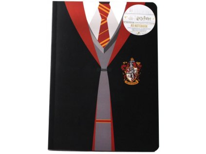 BLOK|ZÁPISNÍK A5|HARRY POTTER  UNIFORM GRYFFINDOR|15 x 21 cm