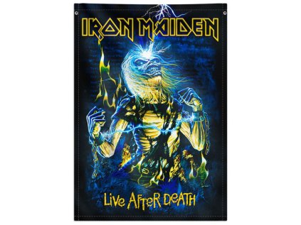 VLAJKA NA ZEĎ|BANNER|IRON MAIDEN  LIVE AFTER DEATH|70 x 100 cm