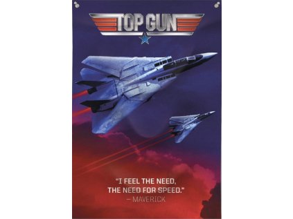 VLAJKA NA ZEĎ|BANNER|TOP GUN  THE NEED FOR SPEED|80 cm x 125 cm