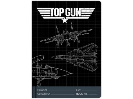 BLOK|ZÁPISNÍK A5|PREMIUM  TOP GUN|AIR FIGHTER 1986