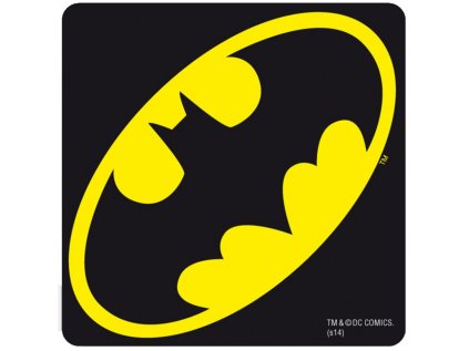 TÁCEK POD SKLENICE|JEDNOTLIVĚ  DC COMICS|BATMAN LOGO