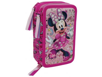 POUZDRO ŠKOLNÍ|DISNEY|MICKEY MOUSE  MINNIE|13 x 20 x 6 cm