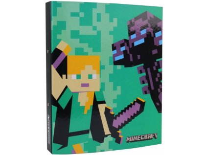 KROUŽKOVÝ POŘADAČ A4|MINECRAFT  CHARACTERS|26 x 32 x 4 cm