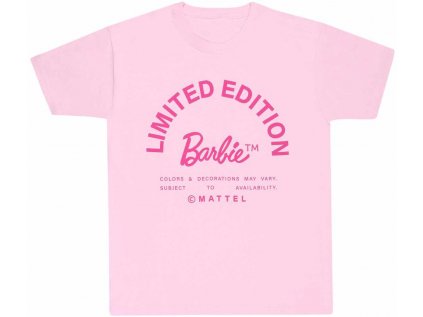 TRIČKO DÁMSKÉ-UNISEX|BARBIE  LIMITED EDITION|RŮŽOVÉ