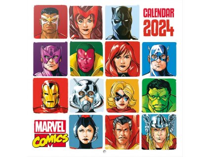 KALENDÁŘ 2024|KOMIKS  MARVEL ICONS (30 x 30|60 cm) SQ