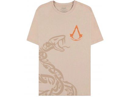 TRIČKO PÁNSKÉ|ASSASSIN'S CREED  MIRAGE|SNAKE|BÉŽOVÉ