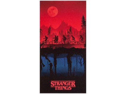 RUČNÍK OSUŠKA|STRANGER THINGS  UPSIDE DOWN|70 x 140 cm