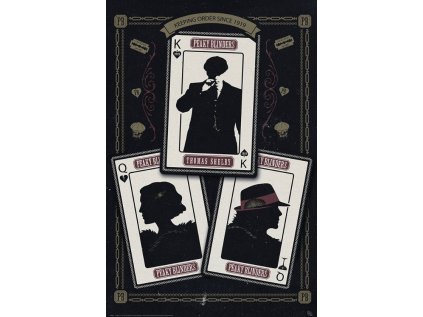 PLAKÁT 61 x 91,5 cm  PEAKY BLINDERS|CARDS