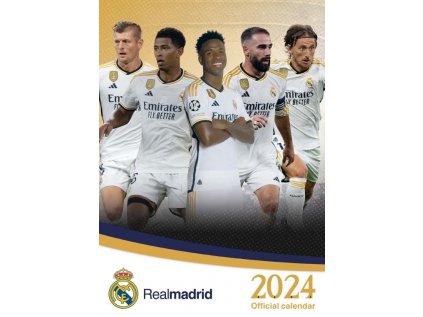 KALENDÁŘ 2024|FOTBAL  FC REAL MADRID (29,7 x 42 cm) A3