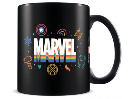 HRNEK KERAMICKÝ|MARVEL  315 ml|LOGO RAINBOW