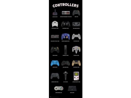 PLAKÁT 53 x 158 cm|GAMING  CONTROLLERS