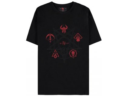 TRIČKO PÁNSKÉ|DIABLO IV  CLASS ICONS|ČERNÉ