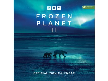 KALENDÁŘ 2024|CESTOVÁNÍ  BBC FROZEN PLANET (30,5 x 30,5 cm)