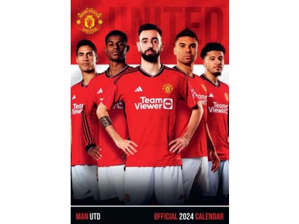 KALENDÁŘ 2024|FOTBAL  FC MANCHESTER UNITED (29,7 x 42 cm)