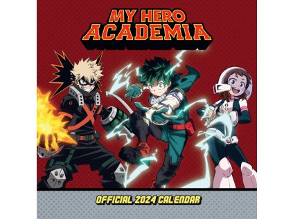 KALENDÁŘ 2024|KOMIKS  MY HERO ACADEMIA (30,5 x 30,5 cm)