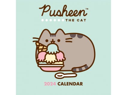 KALENDÁŘ 2024|KOMIKS  PUSHEEN (30,5 x 30,5|61 cm) SQ