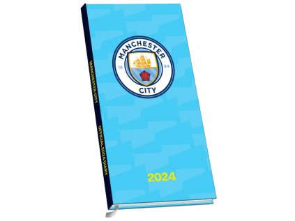 DIÁŘ 2024 SLIM|FOTBAL  MANCHESTER CITY FC (8,3 x 16,4 cm)