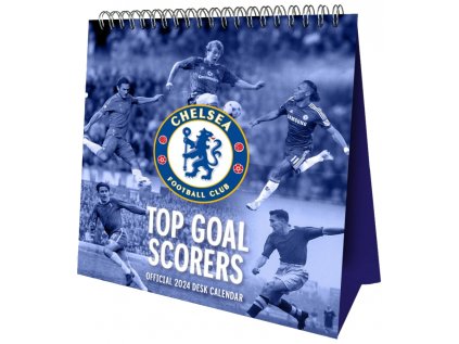 KALENDÁŘ 2024 STOLNÍ|FOTBAL  FC CHELSEA (16 x 17,5 cm)