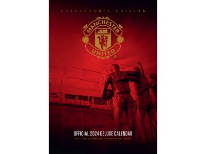 KALENDÁŘ 2024 DELUXE|FOTBAL  FC MANCHESTER UNITED (29,7 x 42 cm)