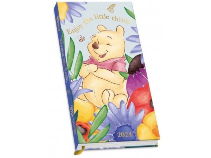 DIÁŘ 2024 SLIM|DISNEY  WINNIE THE POOH (8,3 x 16,4 cm)