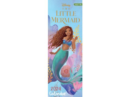 KALENDÁŘ 2024 SLIM|DISNEY  LITTLE MERMAID (14,9 x 42 cm)