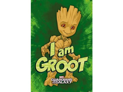 PLAKÁT 61 x 91,5 cm|MARVEL  GUARDIANS OF THE GALAXY|I AM GROOT