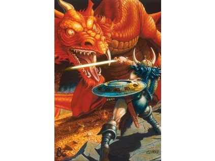 PLAKÁT 61 x 91,5 cm|HASBRO  DUNGEONS & DRAGONS|DRAGON BATTLE