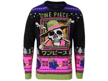 SVETR PÁNSKÝ|ONE PIECE  SKULL|ČERNÝ