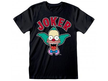 TRIČKO PÁNSKÉ|THE SIMPSONS  KRUSTY JOKER|ČERNÉ