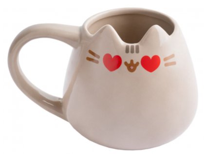 HRNEK KERAMICKÝ 3D|PUSHEEN  380 ml|CAT IN LOVE