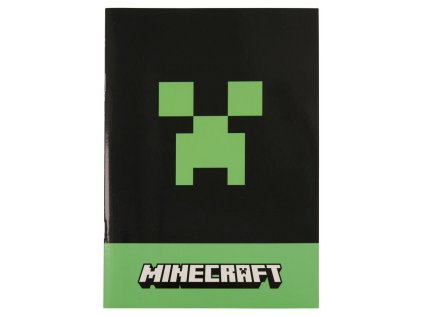 BLOK|SEŠIT A5|MINECRAFT  CREEPER|14,5 x 21 cm