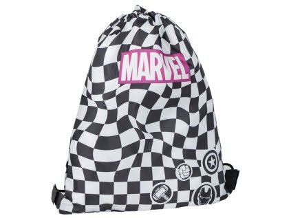 PYTLÍK GYM BAG|MARVEL  BLACK AND WHITE|30 x 39 cm