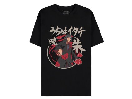 TRIČKO PÁNSKÉ|NARUTO SHIPPUDEN  AKATSUKI ITACHI|ČERNÉ