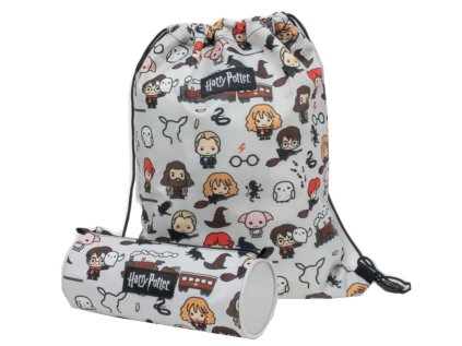 PYTLÍK GYM BAG + PENÁL|SET 2 KUSŮ  HARRY POTTER|CHIBI ICONS