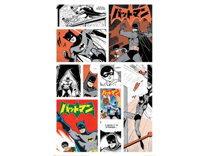 PLAKÁT 61 x 91,5 cm|DC COMICS  BATMAN|BAT-MANGA