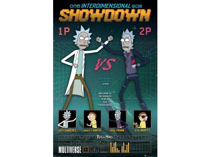 PLAKÁT 61 x 91,5 cm|RICK AND MORTY  SHOWDOWN