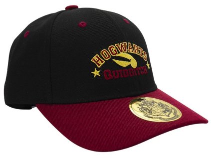 ČEPICE BASEBALLOVÁ|KŠILTOVKA  HARRY POTTER|QUIDDITCH LOGO|ČERNÁ