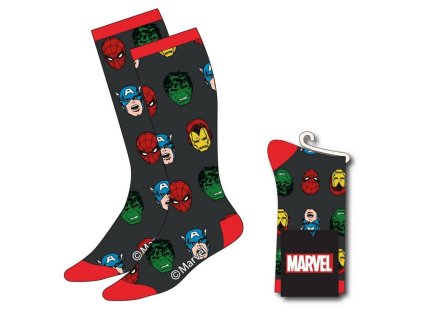 PONOŽKY PÁNSKÉ|MARVEL|AVENGERS  FACES|VELIKOST (EU 38-45)