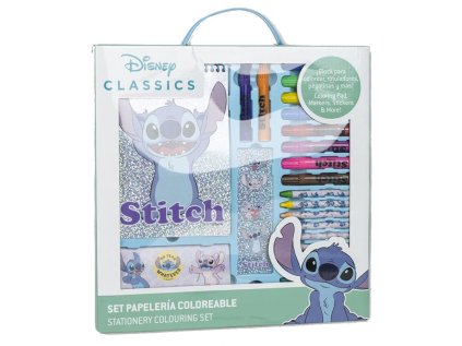 KREATIVNÍ SET|DISNEY|LILO & STITCH  OMALOVÁNKY-VOSKOVKY-FIXY-RAZÍTKO